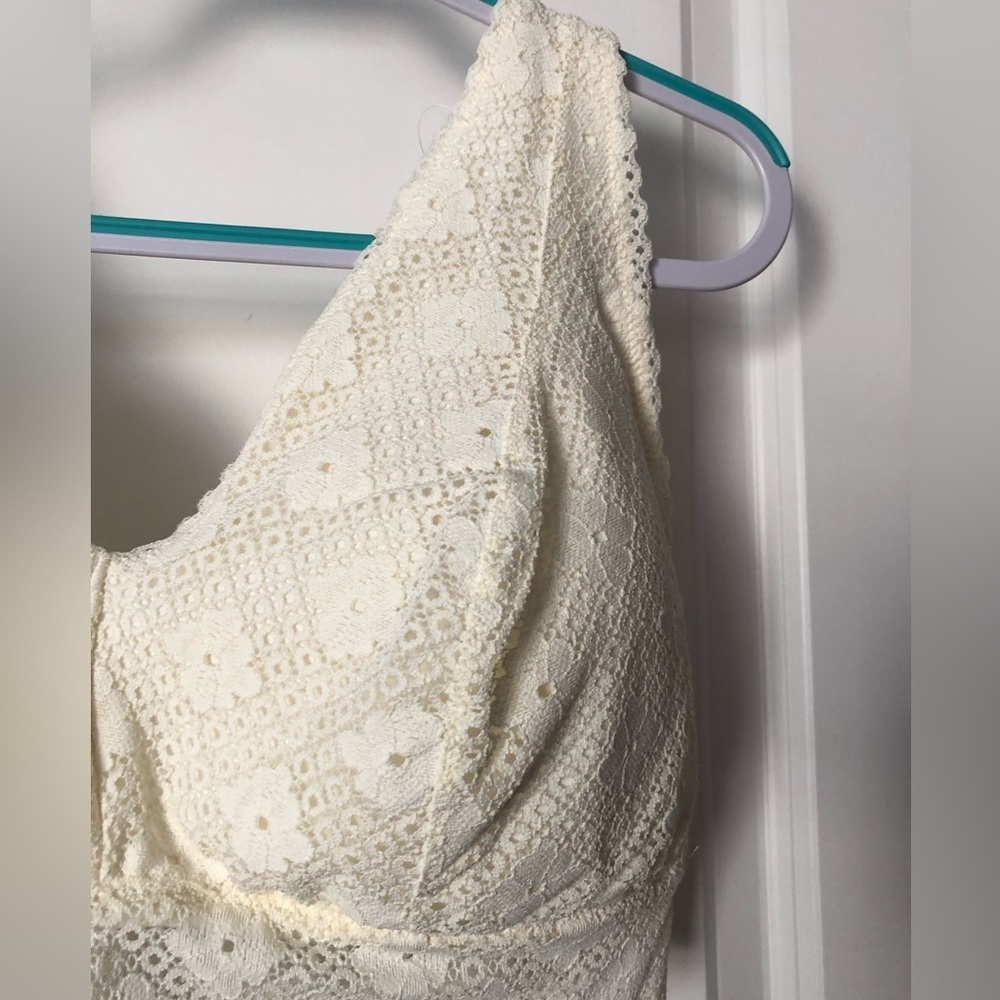 Bralette white/slightly cream color. AERIE XXL
